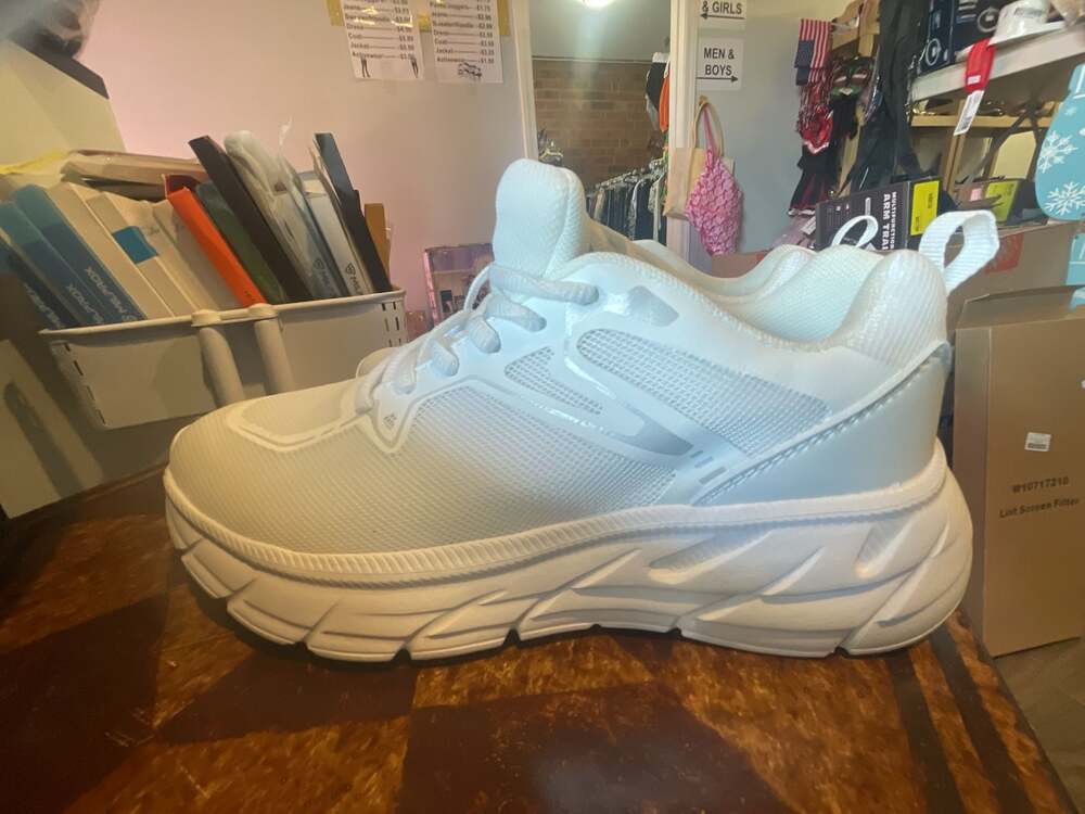 Pro Player White Chunky Mesh Athletic Running Sneakers